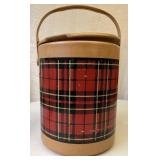 1950s Hamilton-Skotch Red Plaid Cooler