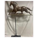 Copper Horse Weathervane w/ Stand