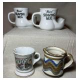 4 Shaving Mugs