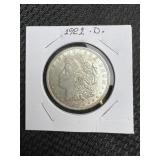 1921-D Morgan Dollar Silver