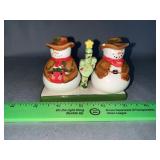 Cowboy Snowman Salt and Pepper Shaker