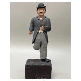 Charlie Chaplin Dancing Wood Carving, Jab Hogan