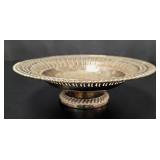 Sheffield Silver Plate Pierced Pedestal Bowl