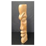 Teak Wood Wall Sculpture vtg