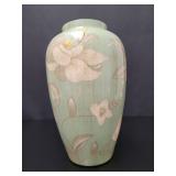 Weller Style Ceramic Floral Vase vtg