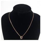 14kt Gold Chain Link Necklace 20in Long