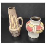 Pair of MCM West German Pottery Vases