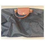 Authentic Longchamp Paris Black Bag w/Leather