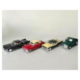 Diecast Vintage Car Collection - Set of 4