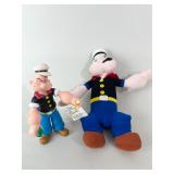 Popeye The Sailor Man Figurine and Plush Set