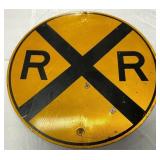 Old Round Railroad Sign,