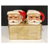 Set of 4 Santa Mugs with Box