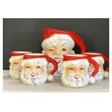 Napco Santa Pitcher & 4 Cups