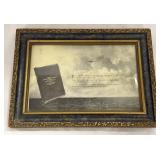 Framed Lindbergh Print From Oxford Bible