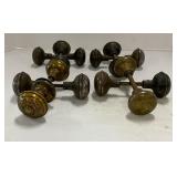 Eight Antique Door Knob Sets