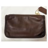 Leather Coach Chunky Make Up Bag