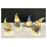 Four Vintage Pine Cone Elfs or Gnomes