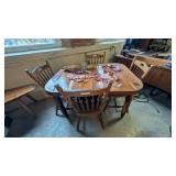 Nice Rustic Homemade Plant Top Table & 4 chairs