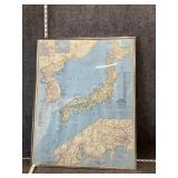 Framed Map Wall Hanging