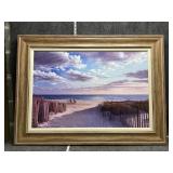 Daniel Pellera Framed Beach Art Print