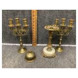 Brass Candle Holders And Decor