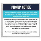 UsedTwo Auction 53 Pickup Notice