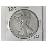 1920 Walking Liberty  Half Dollar