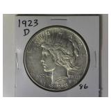 1923-D Peace Silver Dollar