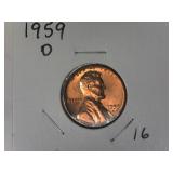 1959-D Lincoln Memorial Cent