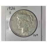 1926-S Peace Silver Dollar