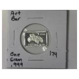 One Gram Silver Art Bar