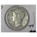 1942-S Mercury Dime