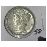 1936 Mercury Dime