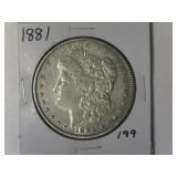 1881 Morgan Silver Dollar