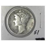 1927 Mercury Dime