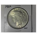 1922 Peace Silver Dollar