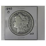 1890-O Morgan Silver Dollar