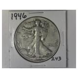 1946 Walking Liberty Silver Half Dollar