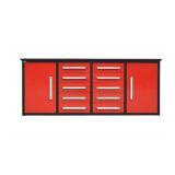 New 7ft Red 10 drawer work bench 2 cabinet