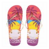 New Summer Triopical Flip Flops Size 9