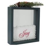 New Joy Shadow Box Christmas Decor - Festive