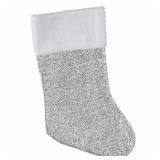 New Tinsel Christmas Stocking 15" Gold