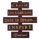 New Inspirational Wooden Wall Decor  Cherish,