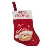 New Adorable Fluffy My 1ST Christmas Stocking