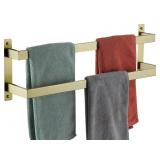 New Gold Bath Towel Bars Bathroom 2-Tiers