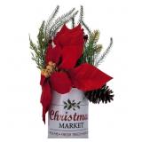 New Rustic Christmas Market Floral Arrangement