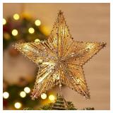 New Christmas Star Tree Topper, Plug in 3D Star