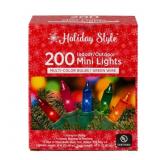 New Holiday Mini Bulb Christmas Lights, 200