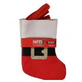 New Happy Holidays Christmas Mini Stockings 6ct