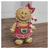 New Adorable Gingerbread Girl Figurine